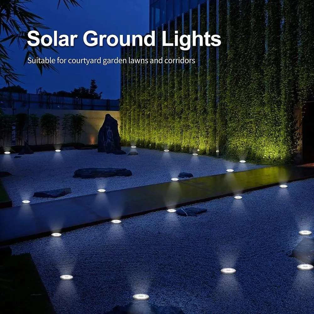 16-Pack: Outdoor Waterproof Solar Ground/Pathway Lights