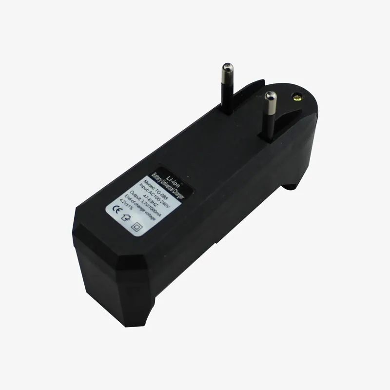 18650 Li-ion Battery Charger for Single Cell | Lithium Charger with EU Plug for India