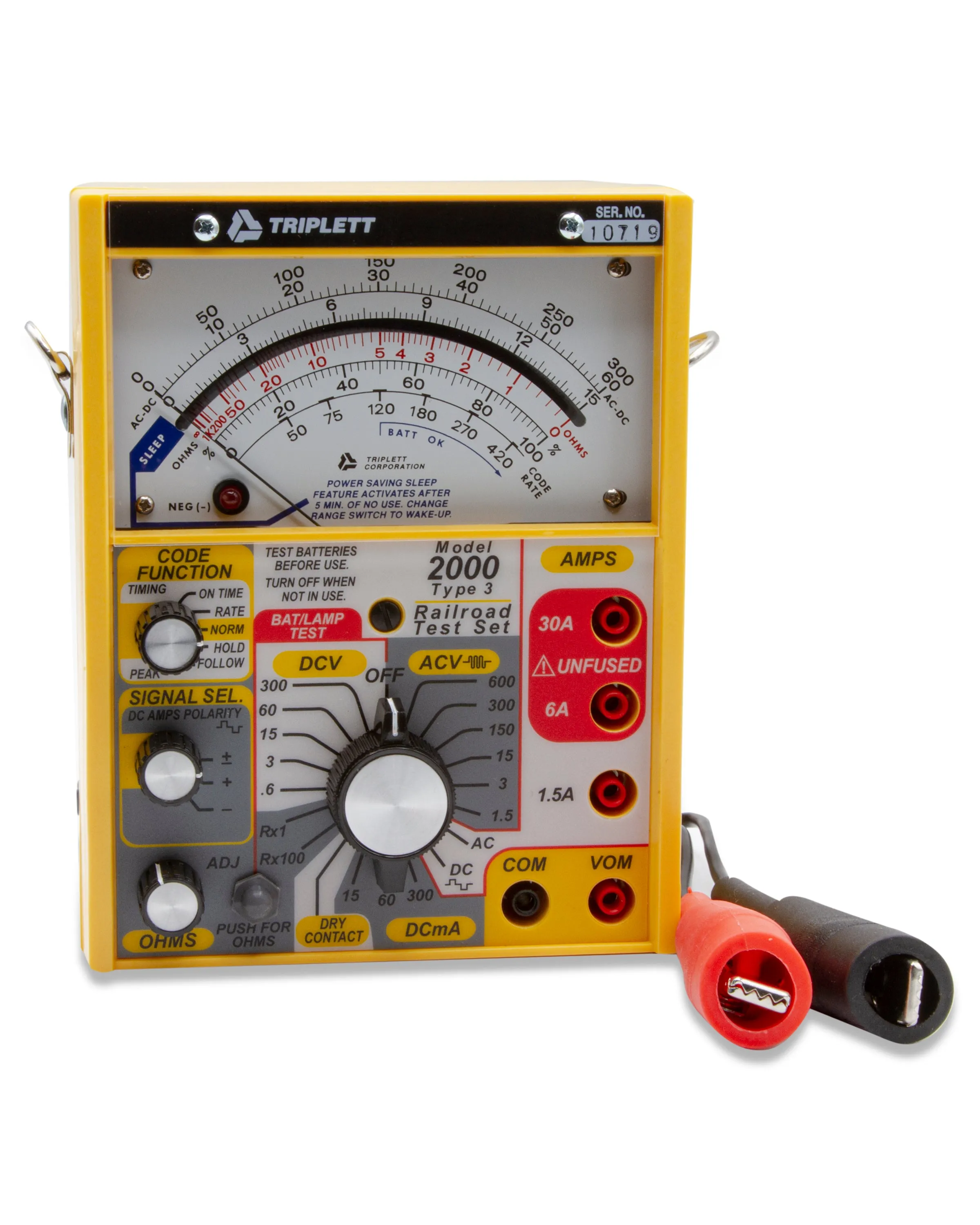 2000 Series Railroad Test Analog Meters for Passenger and Commercial Rails: 60Hz - 250Hz Cabin Filters (2010-2013)