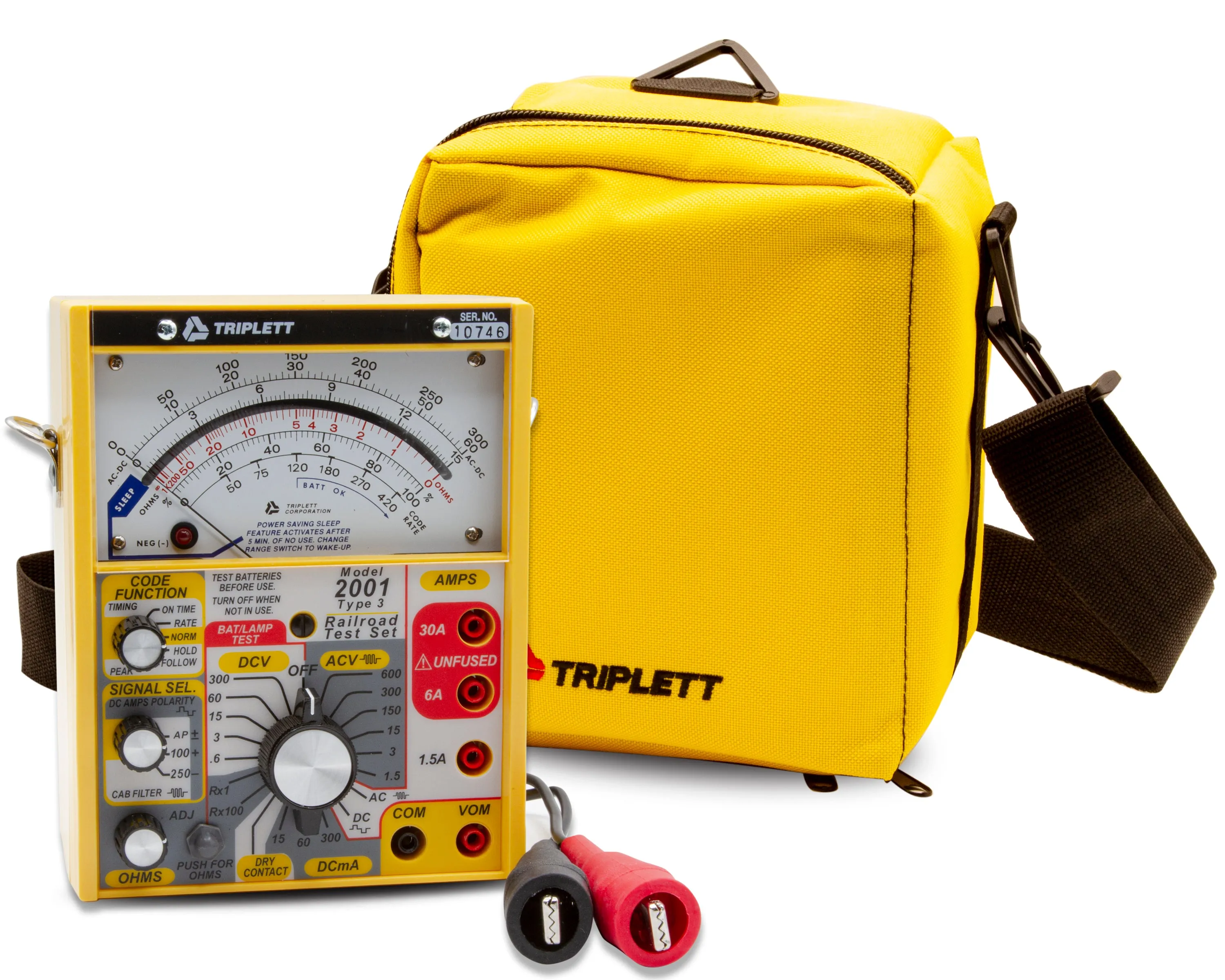 2000 Series Railroad Test Analog Meters for Passenger and Commercial Rails: 60Hz - 250Hz Cabin Filters (2010-2013)