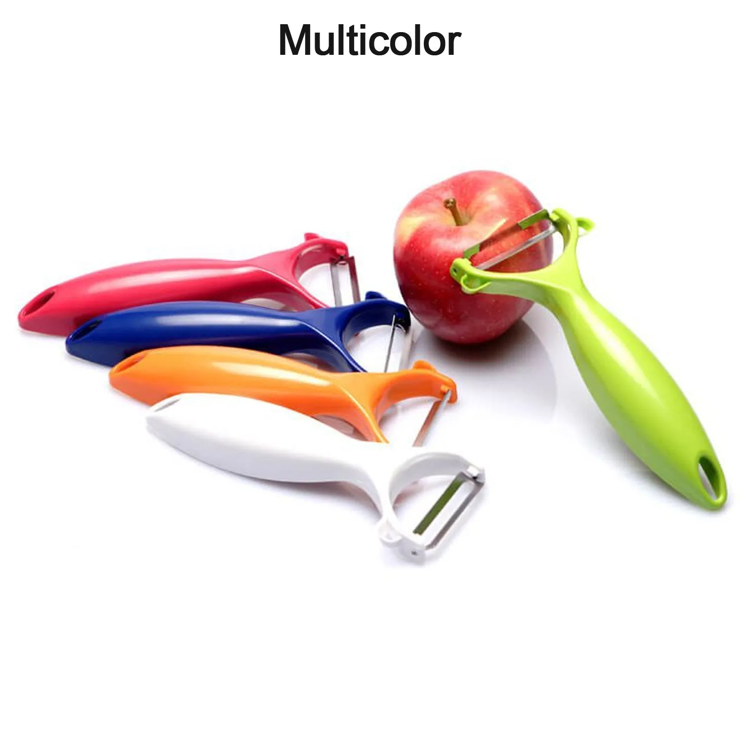 2115 Multi-Function Non-Slip Handle steel Blade Peeler for Kitchen (1pc)