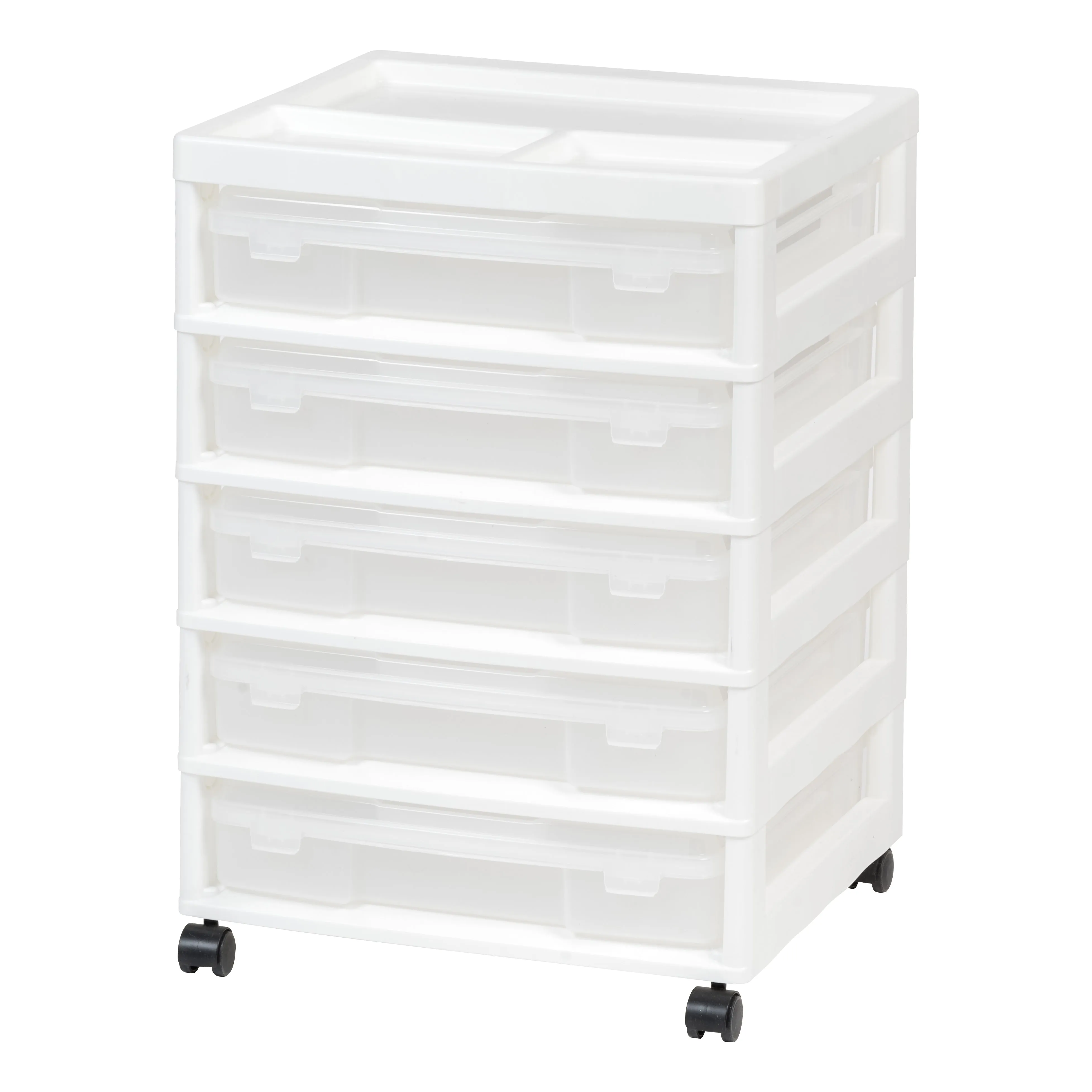 5-Case Scrapbook Cart, White