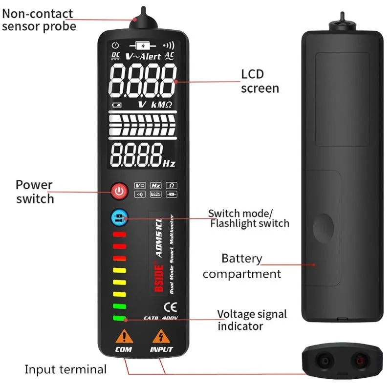 AC/DC Digital LCD Multi-Meter Tester