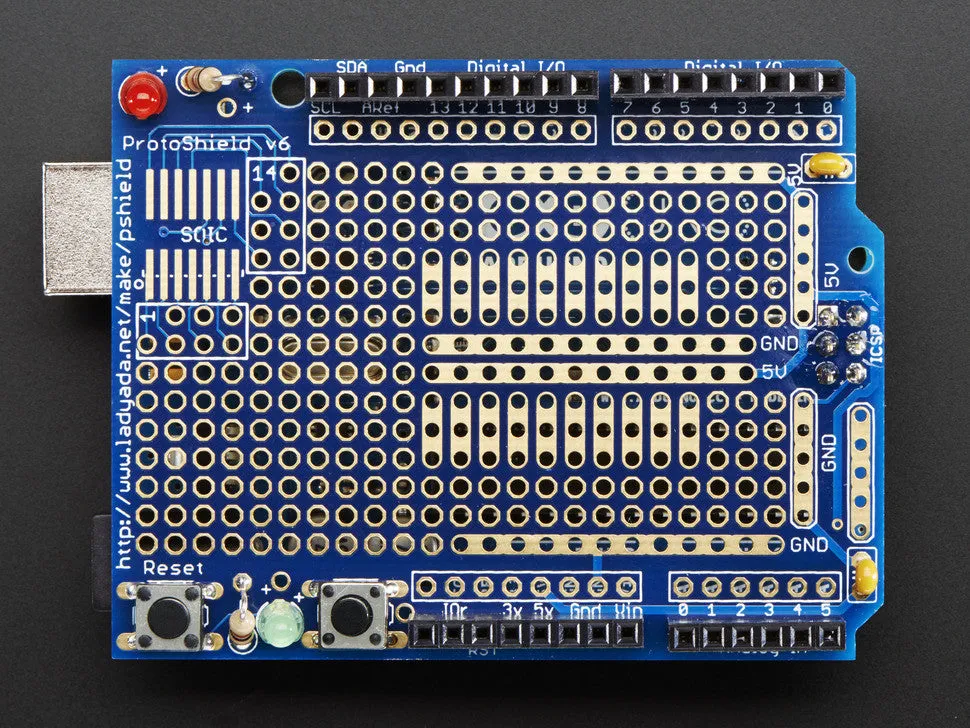 Adafruit Proto Shield for Arduino Kit - Stackable Version R3