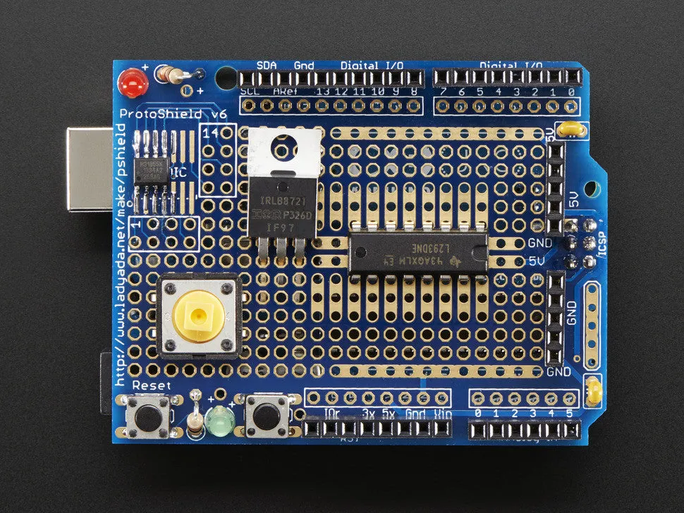 Adafruit Proto Shield for Arduino Kit - Stackable Version R3