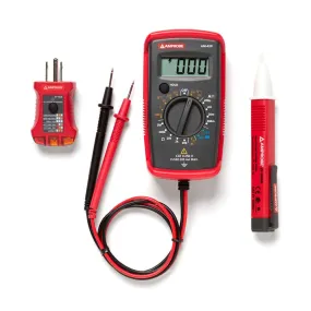 Amprobe 4394419 PK-110 Digital Multimeter Electrical Tester Kit with Voltage Probe