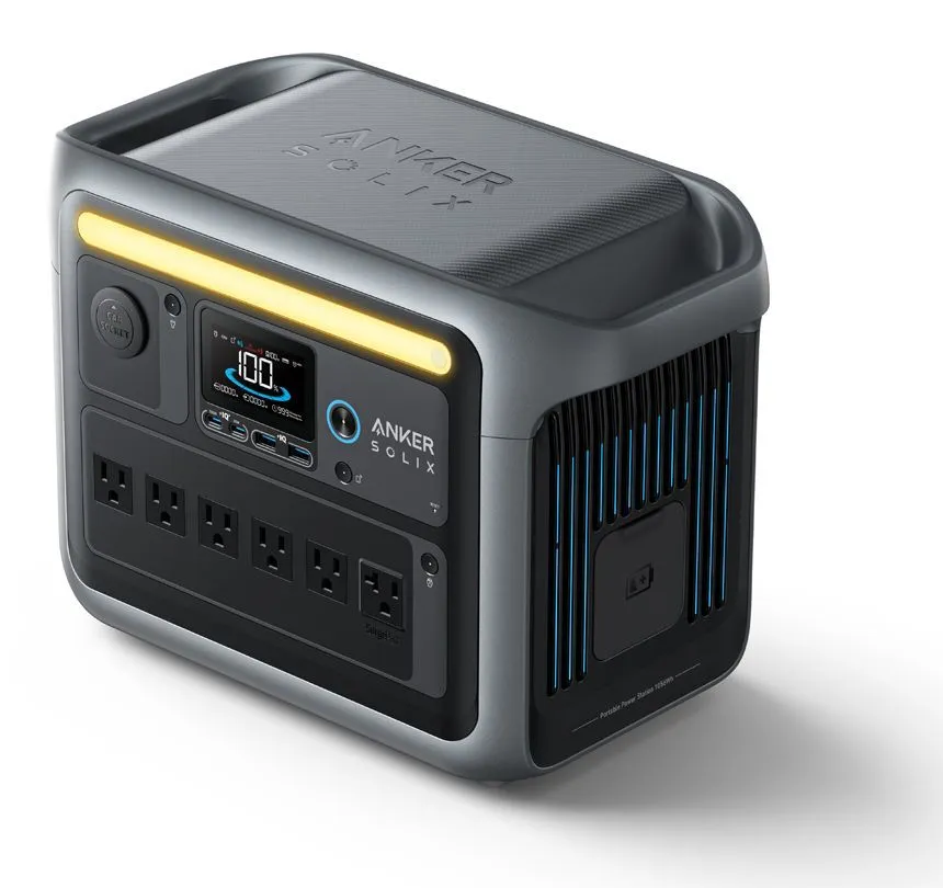 Anker SOLIX C1000X Portable Power Station and Expansion Battery