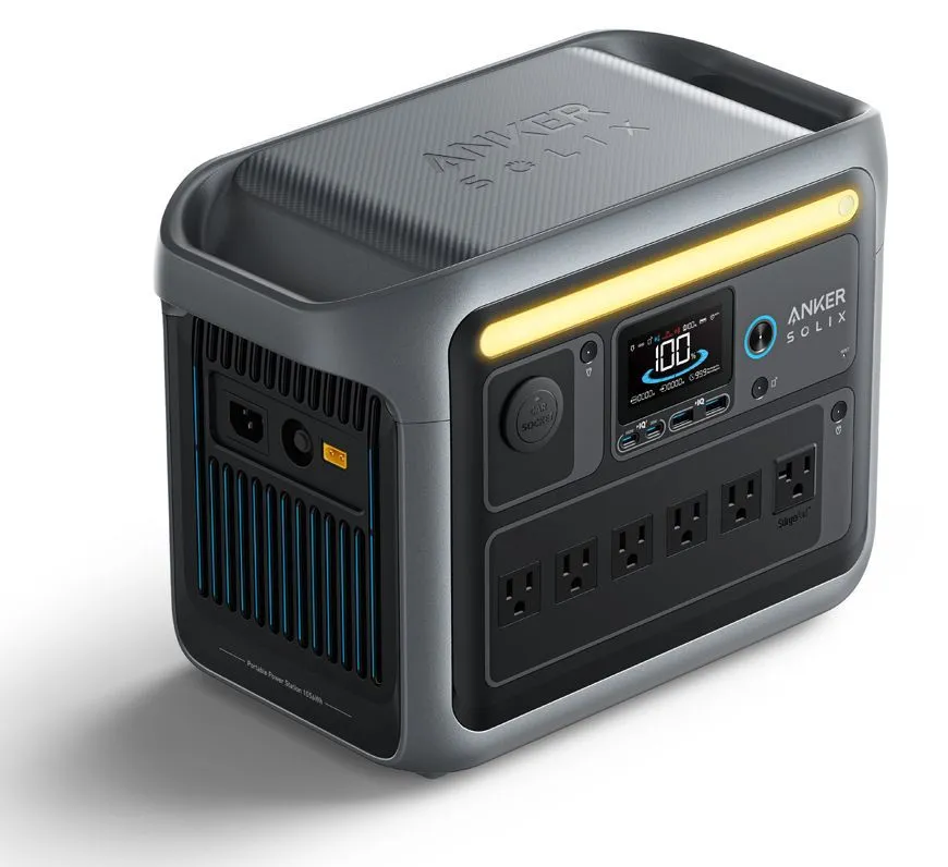 Anker SOLIX C1000X Portable Power Station and Expansion Battery