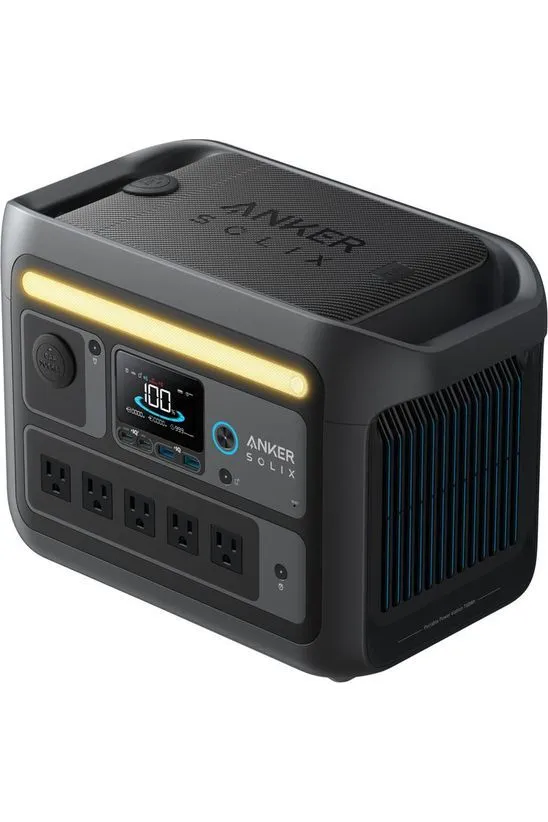 Anker SOLIX C800X Portable Power Station - With Anker 100W Solar Panel