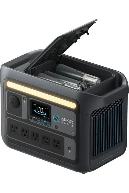 Anker SOLIX C800X Portable Power Station - With Anker 100W Solar Panel