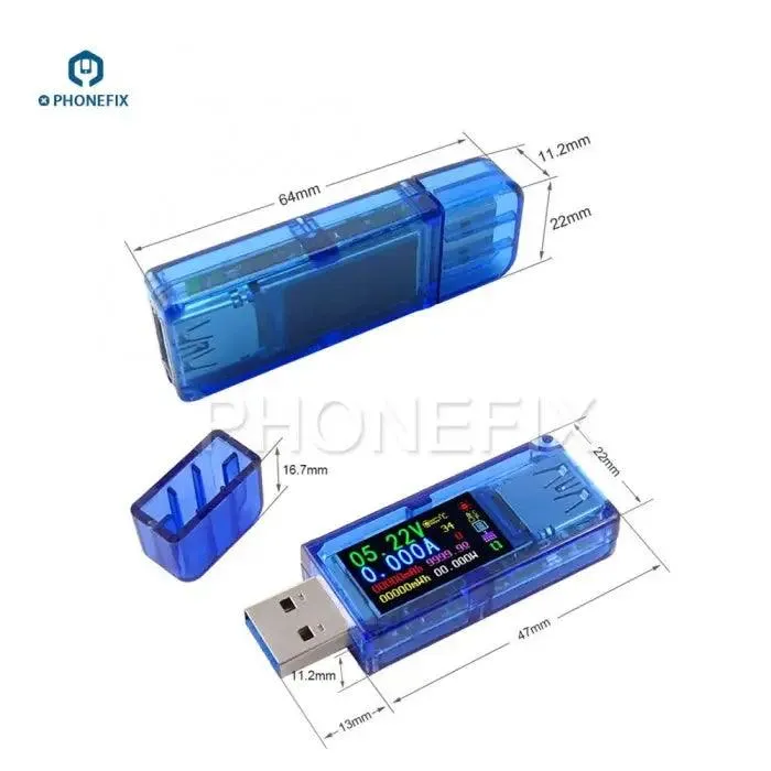 AT34 USB Charger Voltmeter Ammeter Tester Power Bank Detector