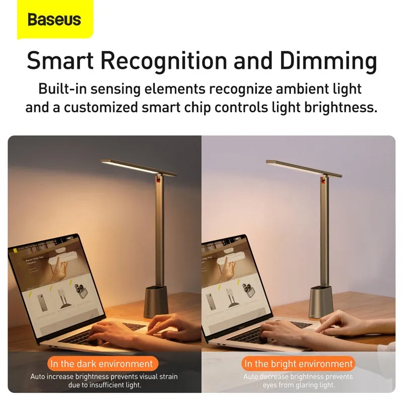 Baseus Smart Eye Folding Reading Desk LED Lamp Rechargeable Smart Light GREY (DGZG-0G)