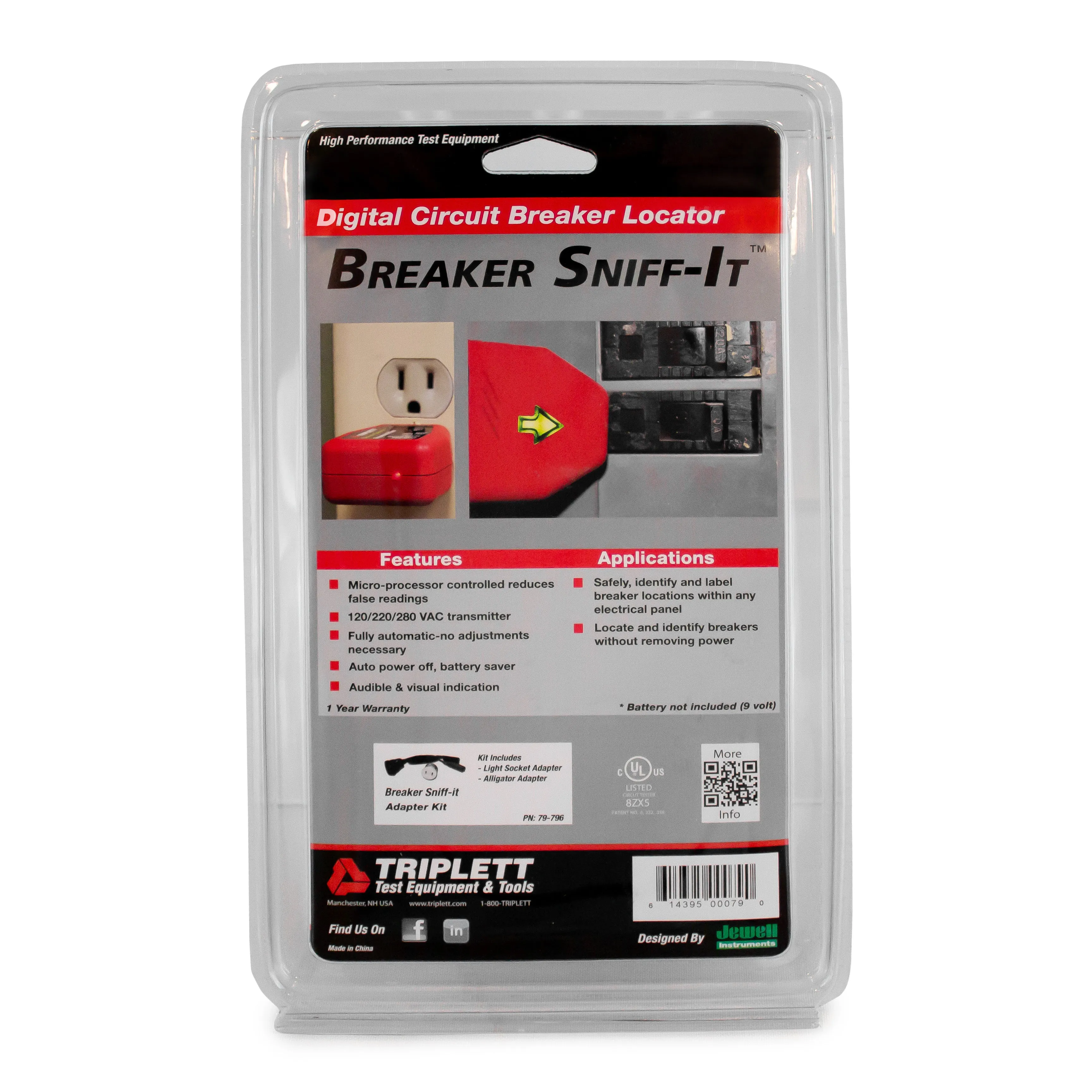 Breaker Sniff It™ Micro-Processor Circuit Breaker Locator: 120/220 VAC Transmitter - (9650)