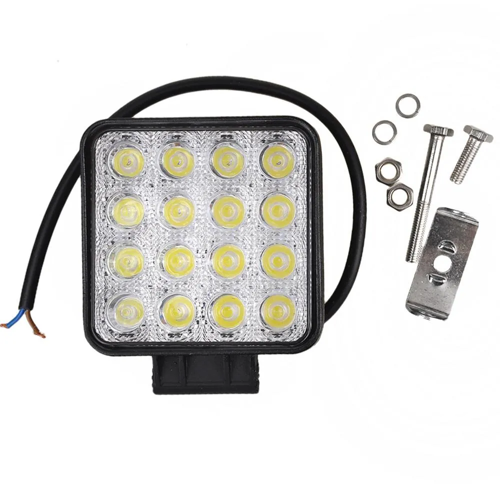 Cali Raised LED 48W Square Work Light