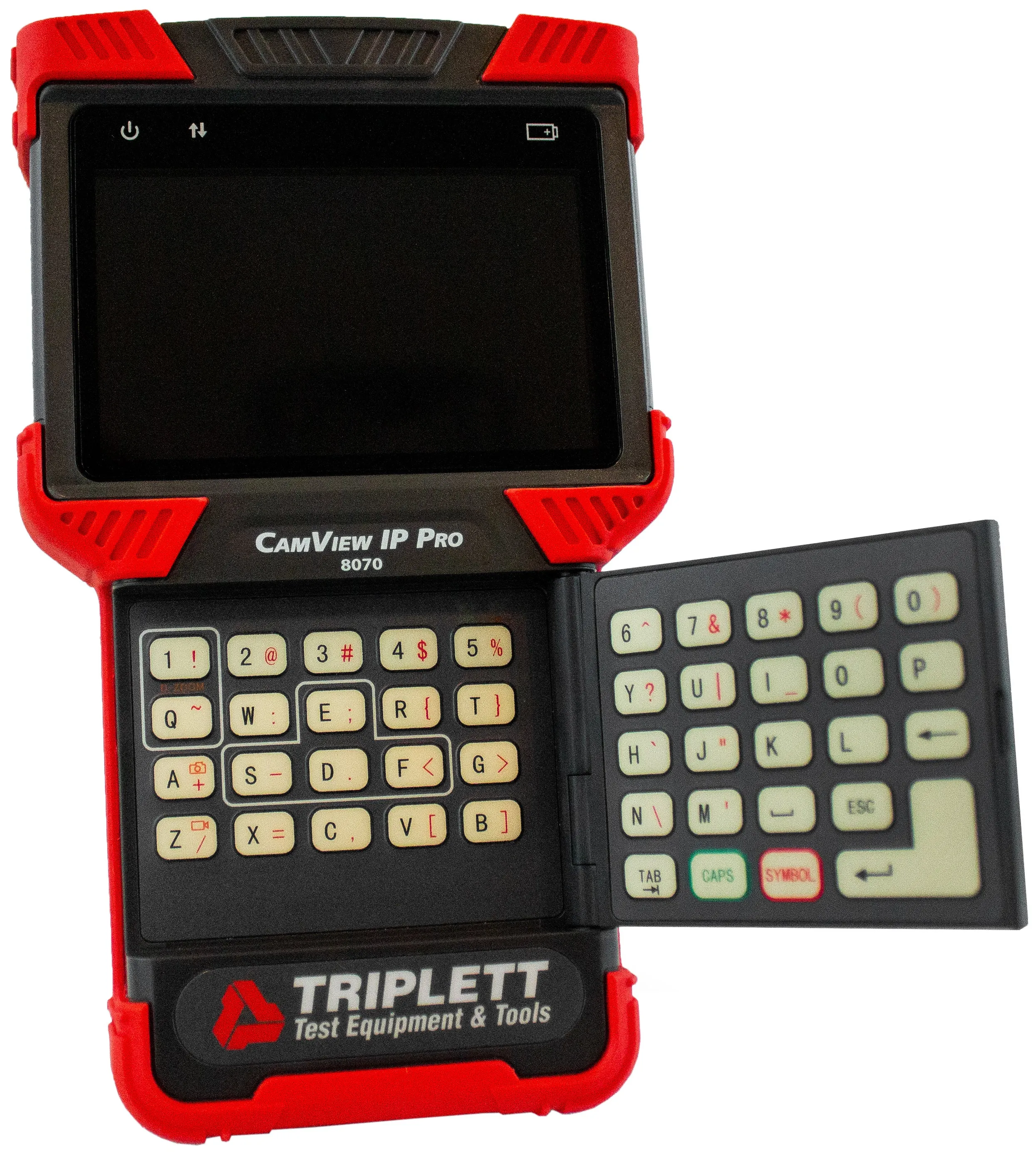 CamView IP Pro™ IP-Analog Security Camera Tester: H.264 IP, NTSC/PAL, AHD 1.0, HD-TVI 2.0  - (8070)