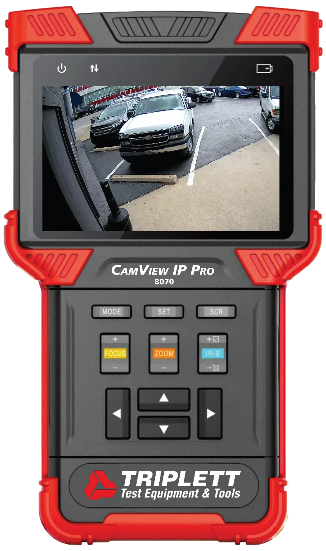 CamView IP Pro™ IP-Analog Security Camera Tester: H.264 IP, NTSC/PAL, AHD 1.0, HD-TVI 2.0  - (8070)