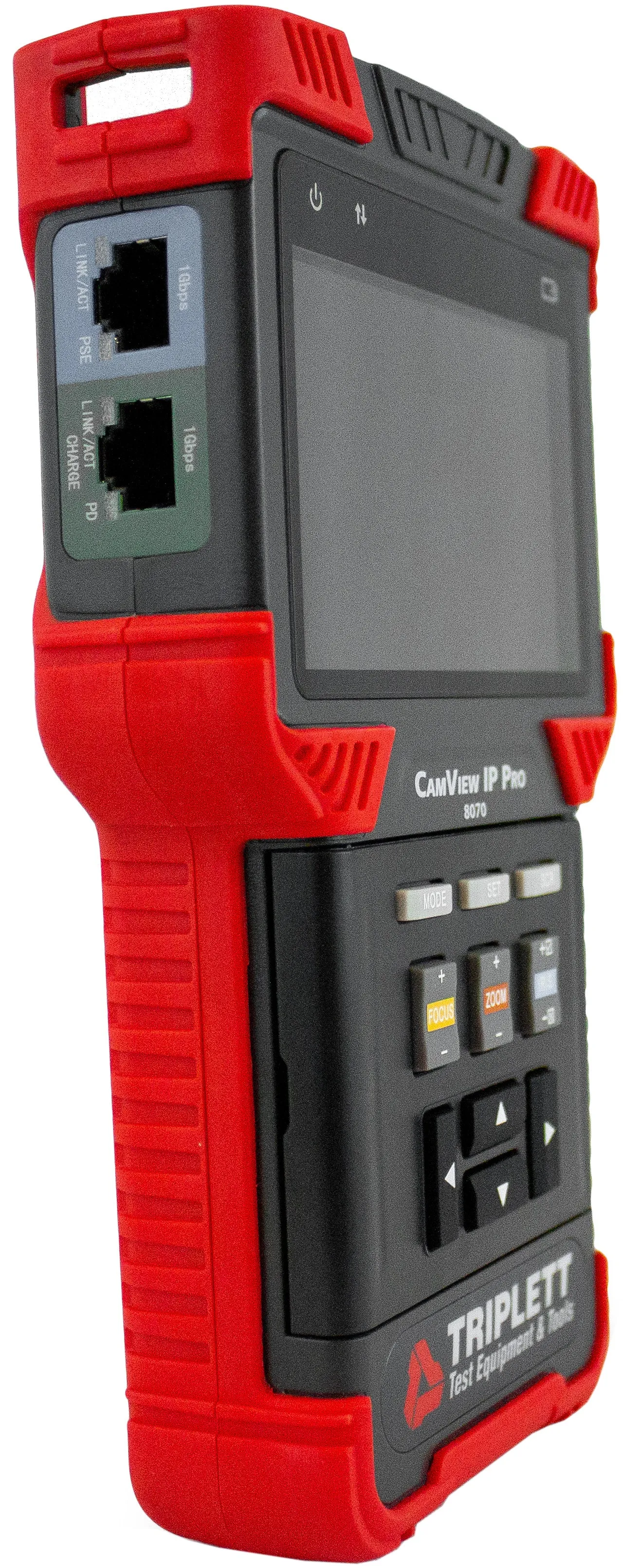 CamView IP Pro™ IP-Analog Security Camera Tester: H.264 IP, NTSC/PAL, AHD 1.0, HD-TVI 2.0  - (8070)