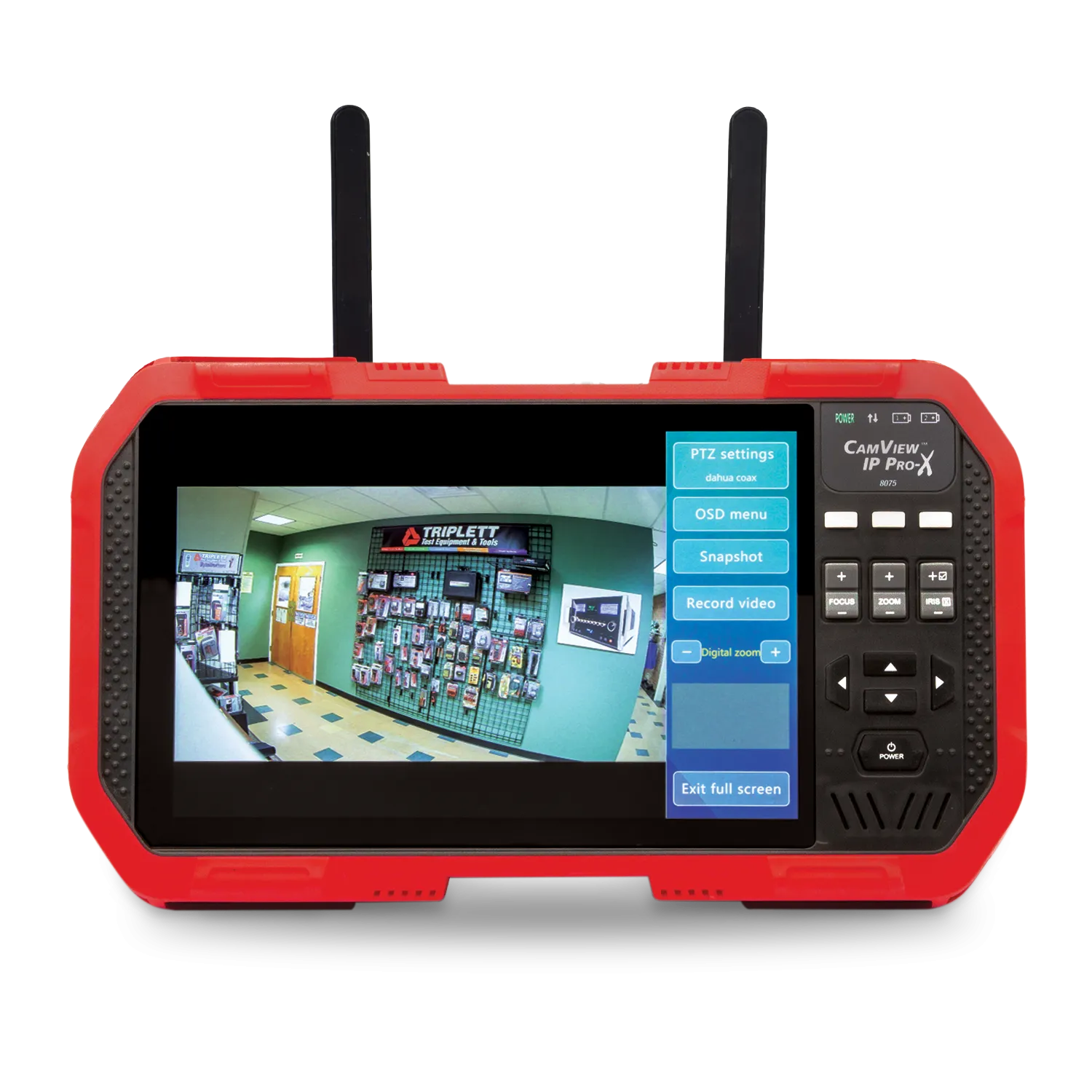 CamView IP Pro- X™ HD Full Touch Screen Display IP and Analog Security Camera Tester - (8075)