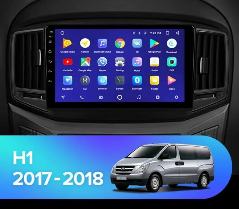 Car Dealz 10.2" Android 10.0 Hyundai H1 Starex 2017-2018 Head Unit In Dash Plus OEM Fascia