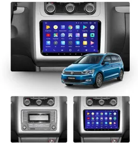 Car Dealz 9" Android 10.0 Volkswagen Touran Mk5 2003-2015 w CAM In Dash Plus OEM Fascia