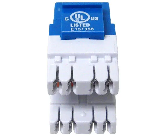 CAT6 MIG  RJ45 Keystone Jack, Unshielded, Component Rated, High Density