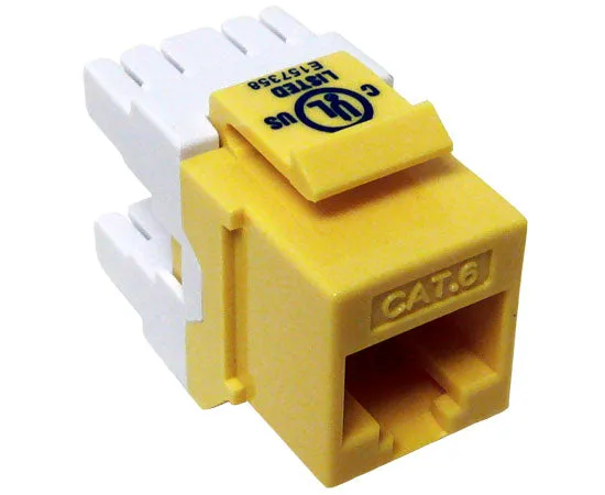 CAT6 MIG  RJ45 Keystone Jack, Unshielded, Component Rated, High Density