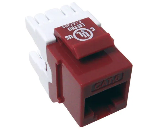 CAT6 MIG  RJ45 Keystone Jack, Unshielded, Component Rated, High Density