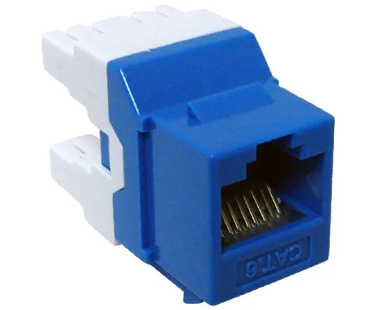 CAT6 MIG  RJ45 Keystone Jack, Unshielded, Component Rated, High Density