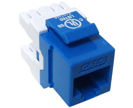 CAT6 MIG  RJ45 Keystone Jack, Unshielded, Component Rated, High Density