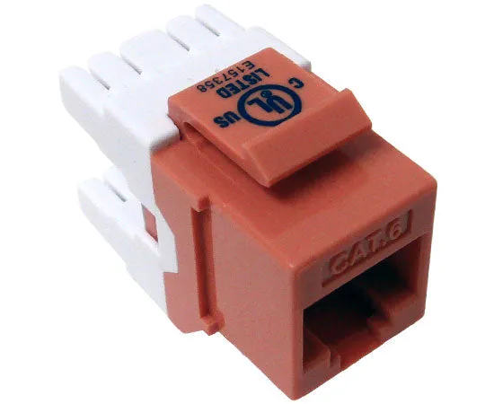 CAT6 MIG  RJ45 Keystone Jack, Unshielded, Component Rated, High Density