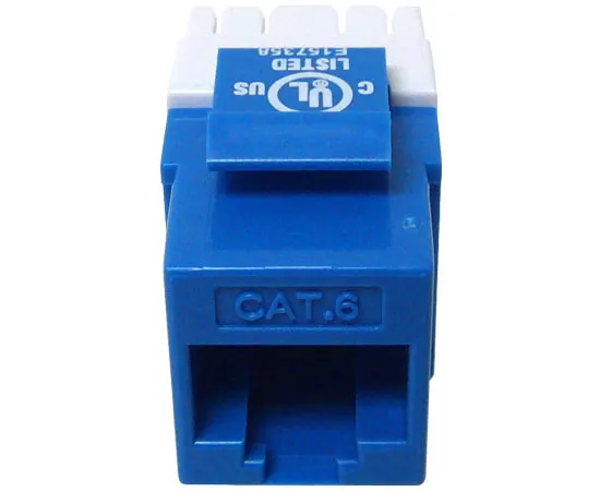 CAT6 MIG  RJ45 Keystone Jack, Unshielded, Component Rated, High Density