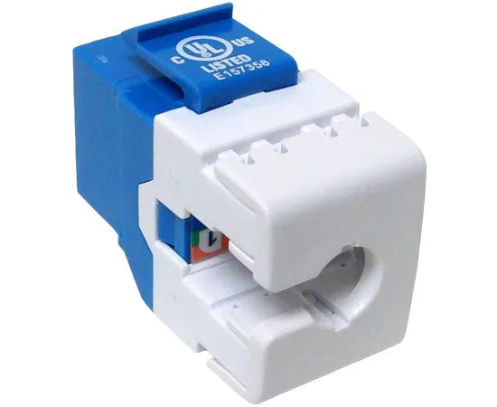 CAT6 MIG  RJ45 Keystone Jack, Unshielded, Component Rated, High Density