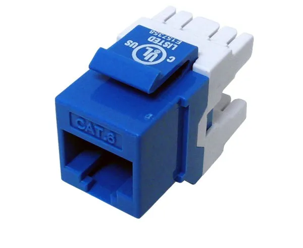 CAT6 MIG  RJ45 Keystone Jack, Unshielded, Component Rated, High Density