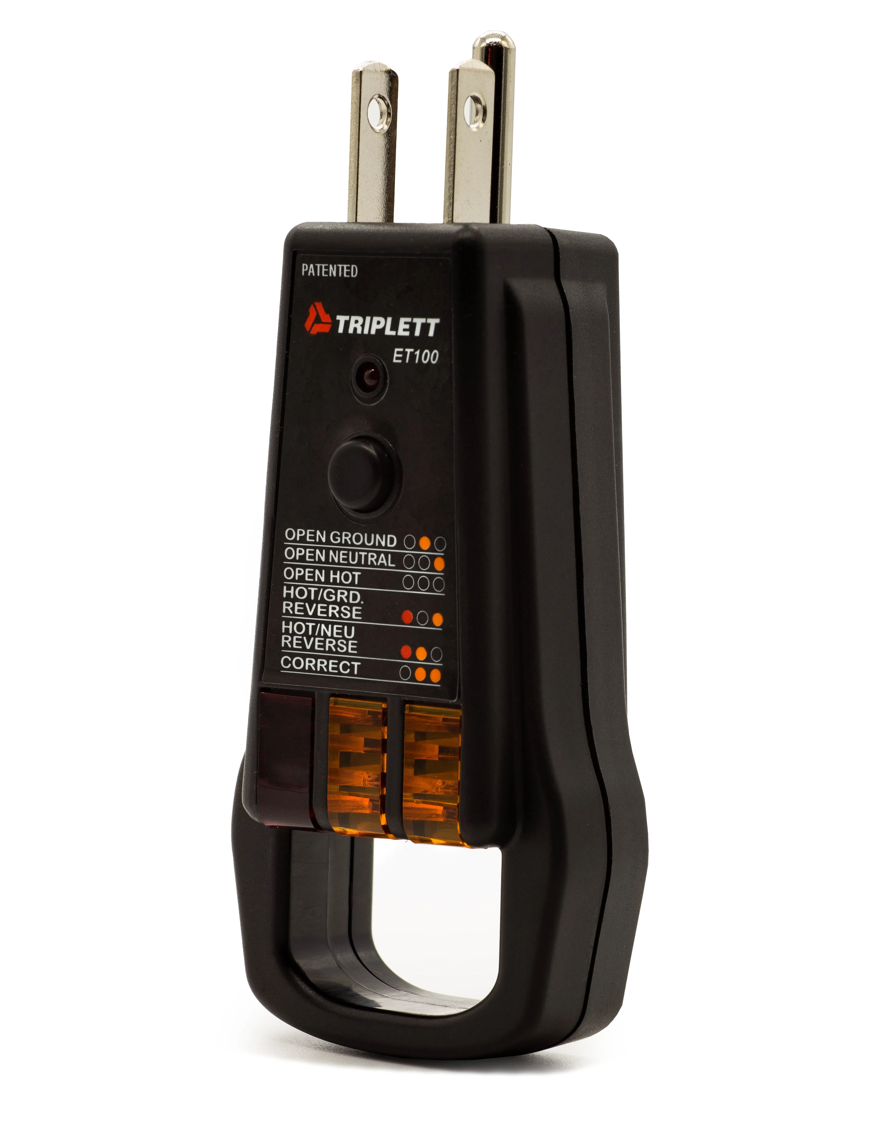 Commercial and Residential GFCI Receptacle Tester : Tests 3-Wire Receptacles- (ET100)