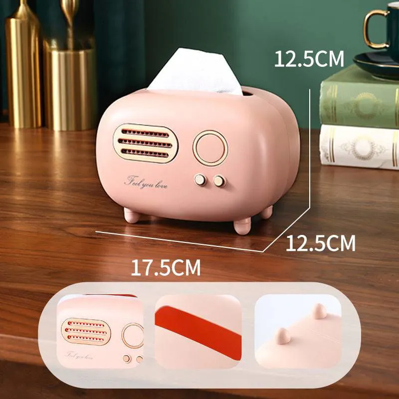 Cuty Radio Tissue Box Holder, for Home Decoration