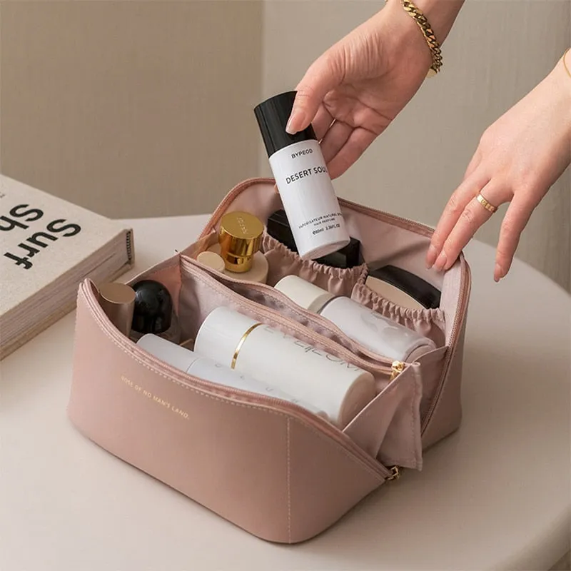 deanwangkt   Ins Large-capacity Portable Girl Makeup Bag Women Cosmetic Bag Toiletries Organizer Female Storage Makeup Cases New