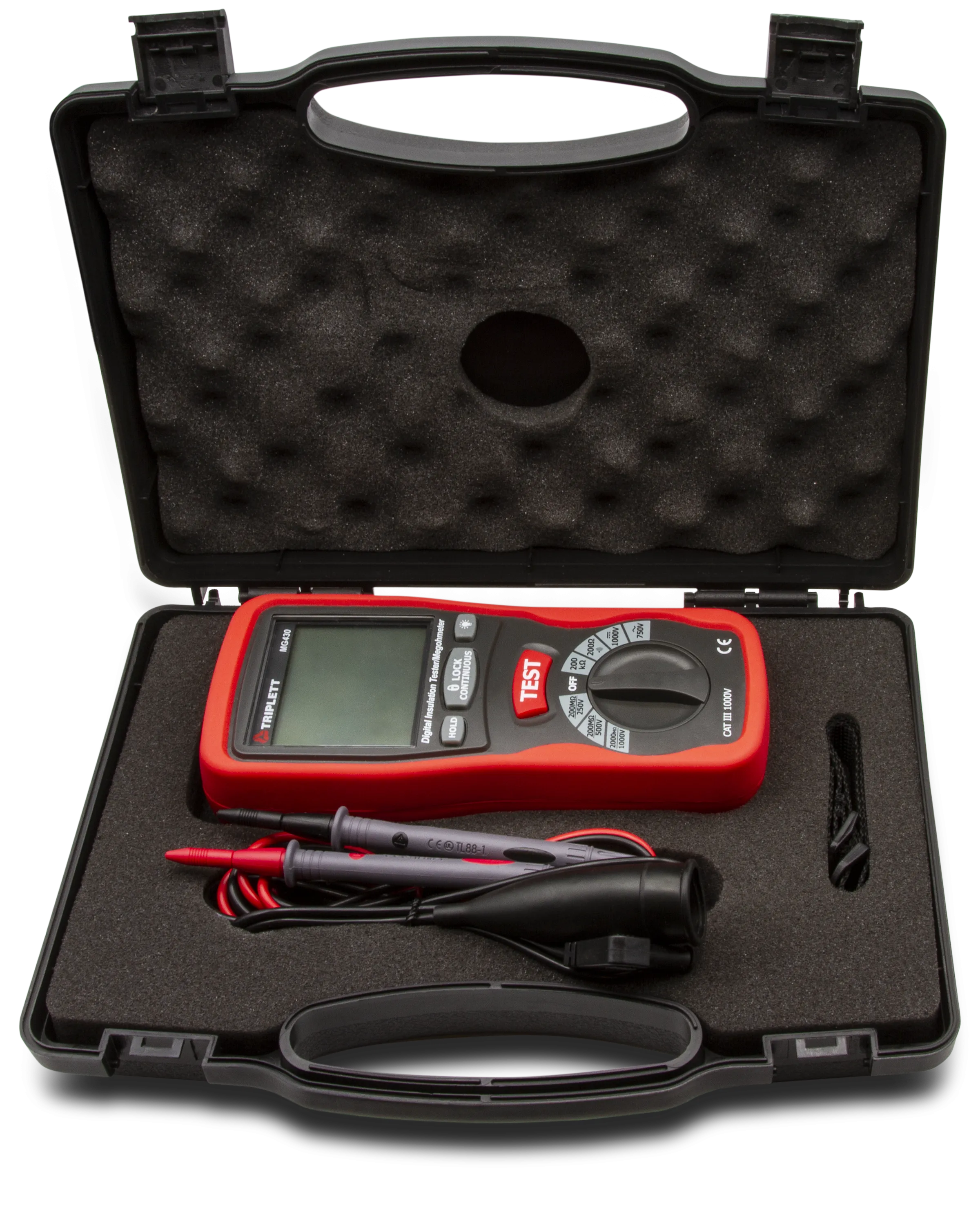 Digital Insulation Tester - Tests Insulation Resistance to 2000MΩ, CAT III 1000V  - (MG430)