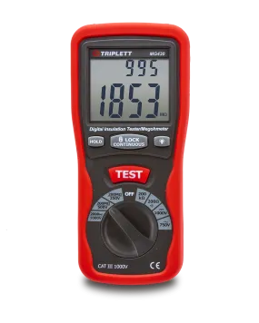 Digital Insulation Tester - Tests Insulation Resistance to 2000MΩ, CAT III 1000V  - (MG430)