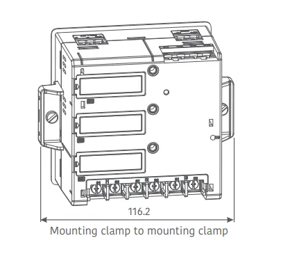 E500C-5202, Panel Mount Network Recorder with Harmonics (15th) & PQ Parameters, Class 0.5S, 50..500VAC 50/60Hz, RS485 Modbus RTU, 35..300V DC/85..300VAC Aux, 16MB Dual Logger , TFT Touch Screen, 10 Years Warranty