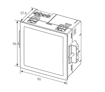 E500R-51D2, Panel Mount Network Recorder & 1000A/140mm Rogowski Coils, with Harmonics (15th), Class 0.5S, 50..500VAC 50/60Hz, RS485 Modbus RTU, 35..300V DC/85..300VAC Aux, 16MB Logging Memory, 16MB Dual Logger , TFT Touch Screen, 10 Years Warranty