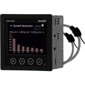 E500R-51D2, Panel Mount Network Recorder & 1000A/140mm Rogowski Coils, with Harmonics (15th), Class 0.5S, 50..500VAC 50/60Hz, RS485 Modbus RTU, 35..300V DC/85..300VAC Aux, 16MB Logging Memory, 16MB Dual Logger , TFT Touch Screen, 10 Years Warranty