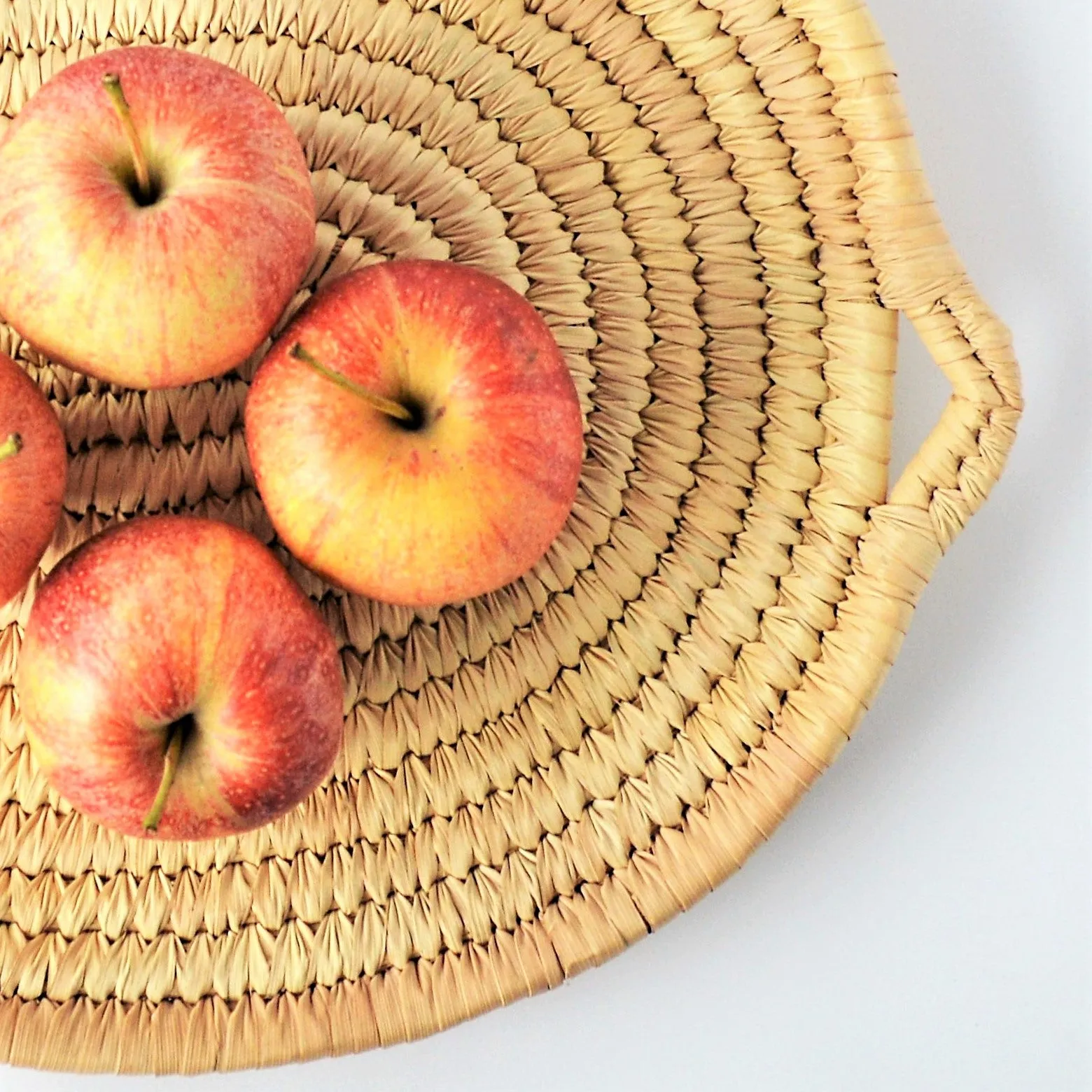 Egyptian woven fruit tray, Panier Africain