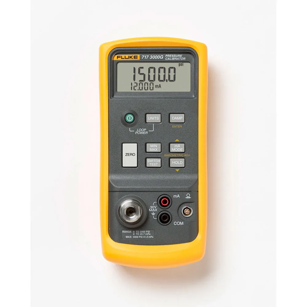 Fluke 717 3000G Pressure Calibrator, 0 - 3000 psi, .05% Accuracy