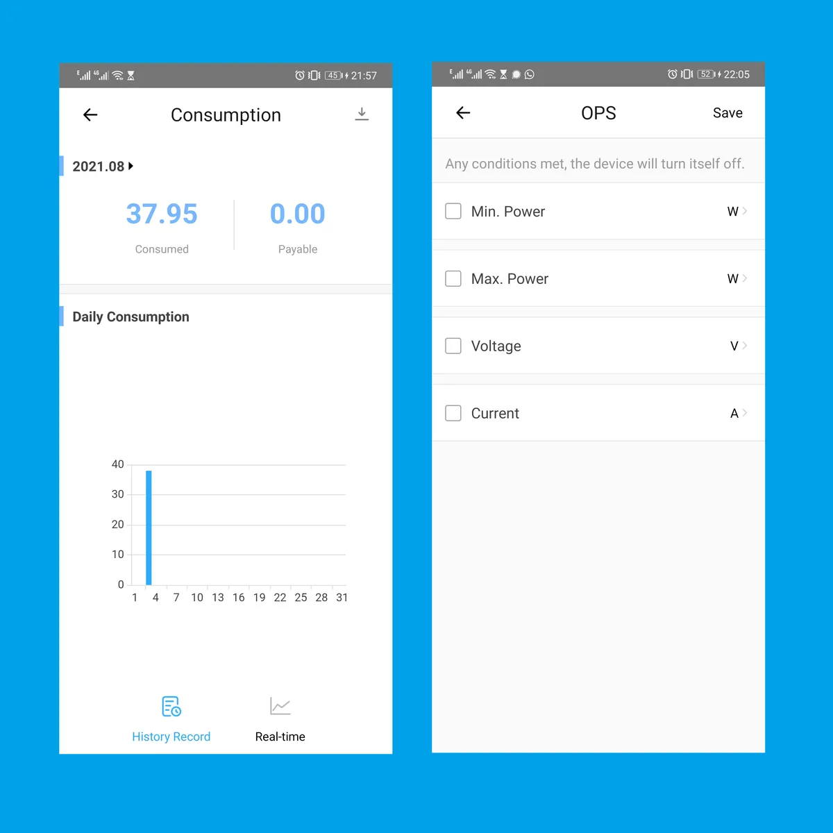 Geyser Smart Wi-Fi Switch & Energy Consumption Monitor