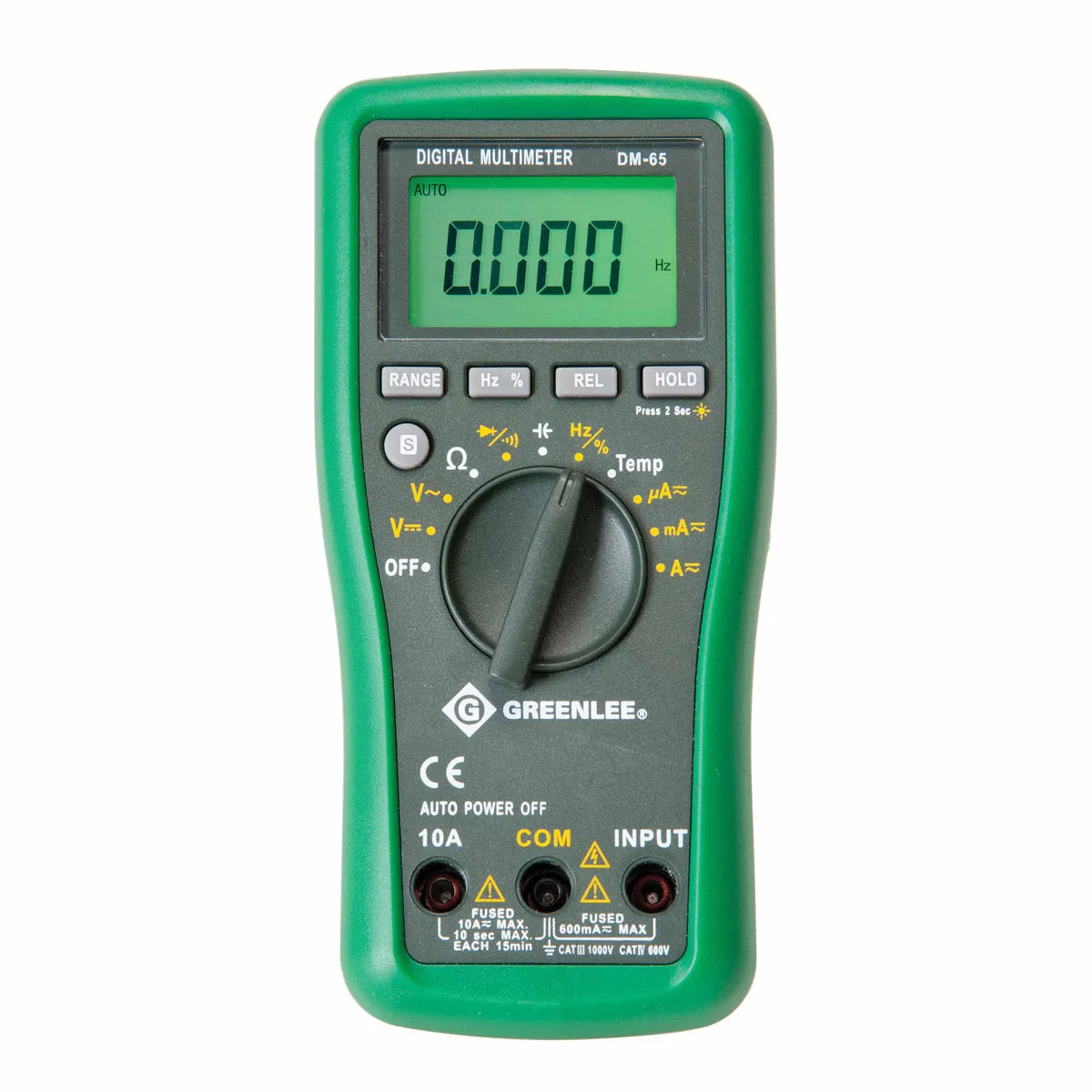 Greenlee DM-65 1000V AC/DC Digital Multimeters