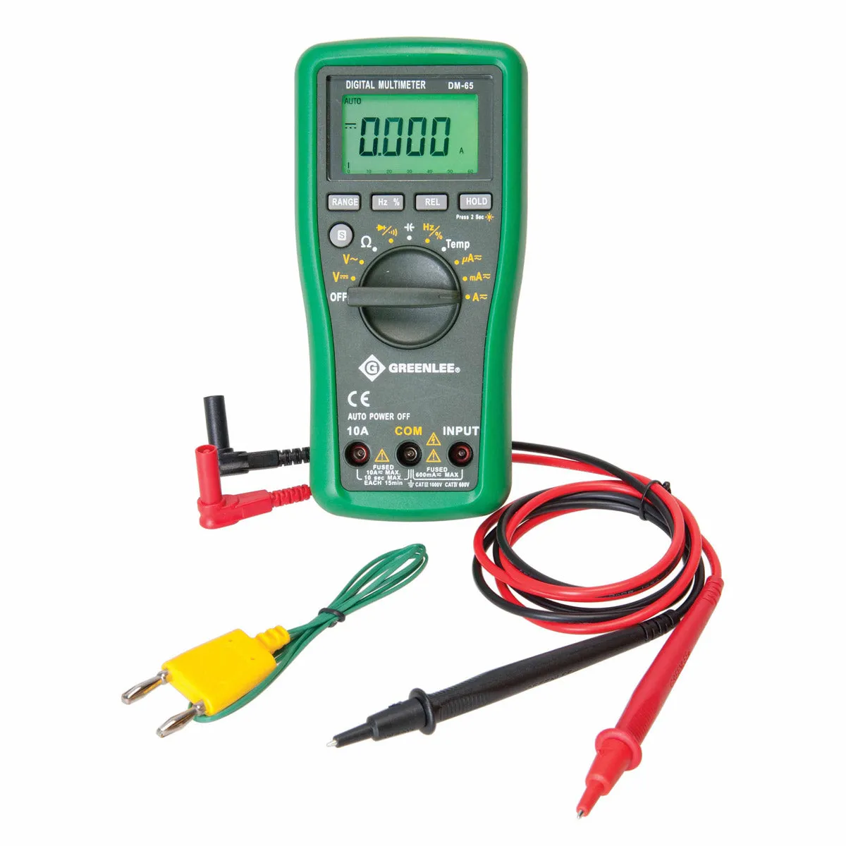 Greenlee DM-65 1000V AC/DC Digital Multimeters