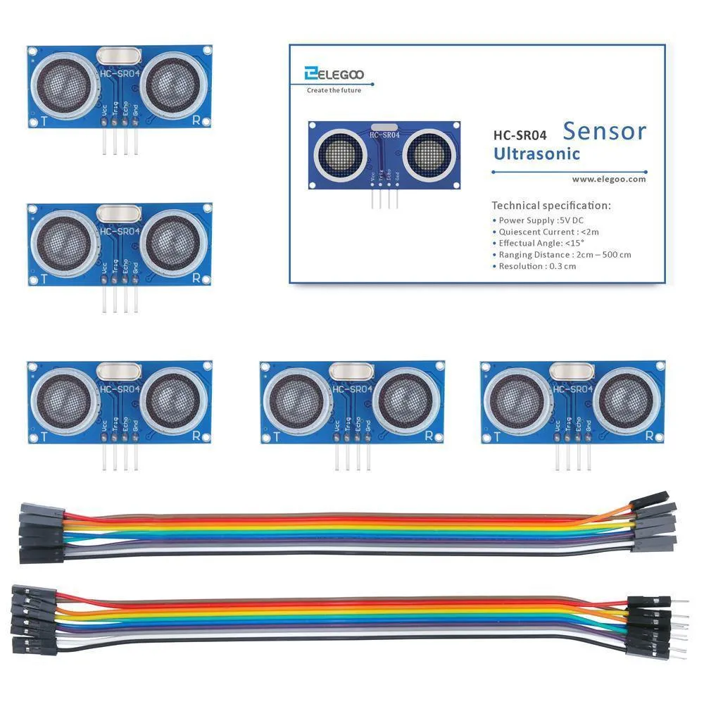 HC-SR04 Ultrasonic Sensor Module (5 Sets)