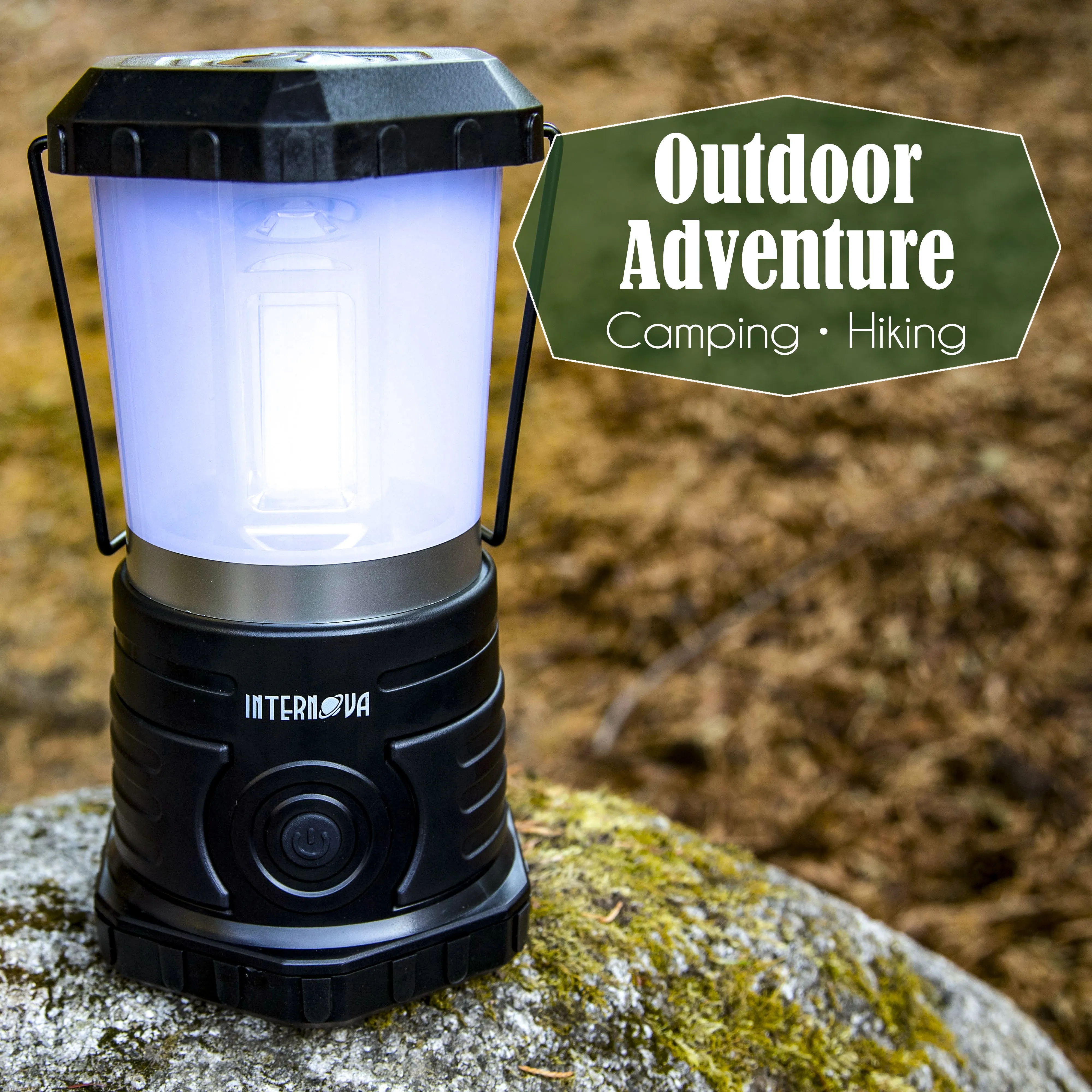 Internova Monster Tri-Strip LED Camping Lantern - Massive Brightness & Size