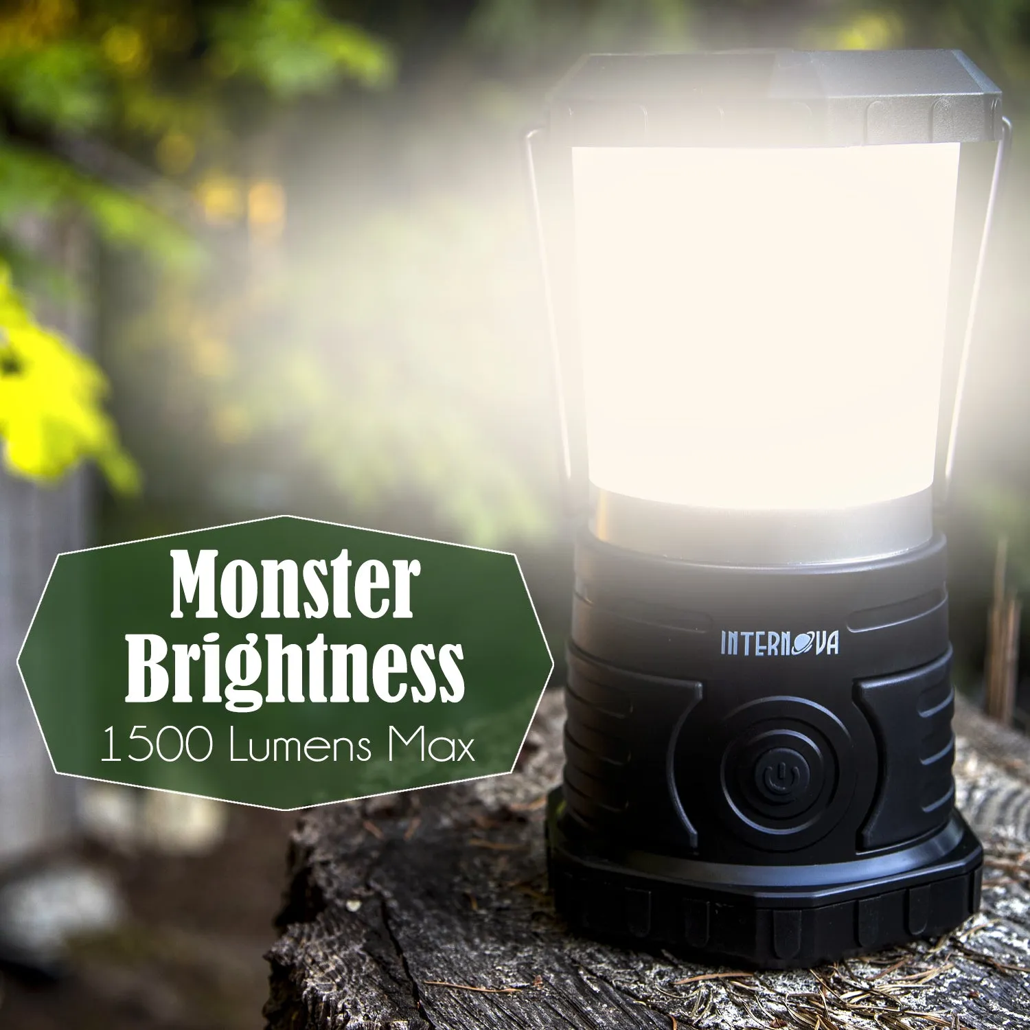 Internova Monster Tri-Strip LED Camping Lantern - Massive Brightness & Size