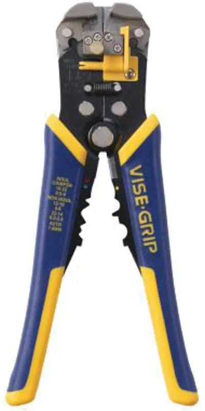 Irwin 2078300 Wire Stripper, 24 to 10 AWG Wire, 24 to 10 AWG Stripping, 10 to 22 AWG Cutting Capacity, 8 in OAL :CD 1: QUANTITY: 1